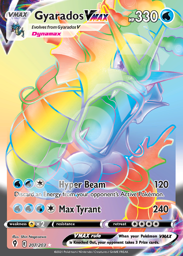Gyarados VMAX 207 – Evolving Skies | The Proxy Lab