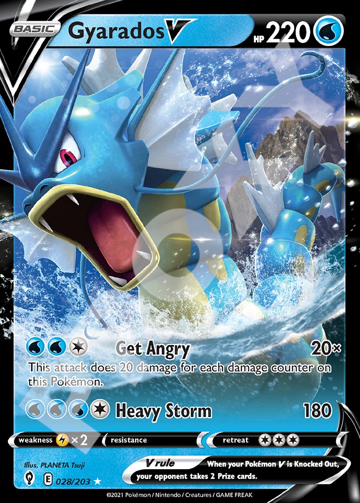 Gyarados V 028 – Evolving Skies | The Proxy Lab