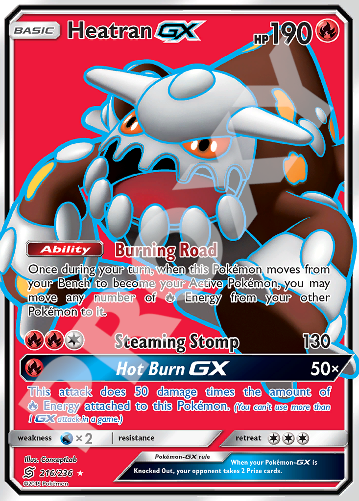 Heatran GX 216 – Hidden Fates | The Proxy Lab