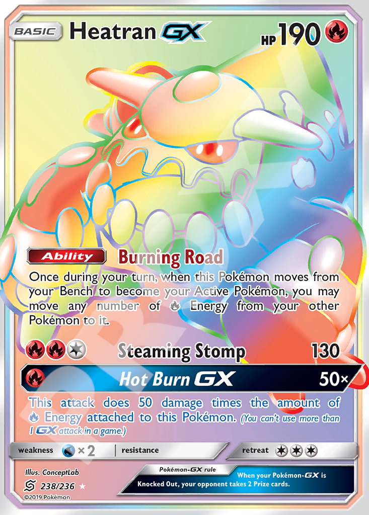 Heatran GX 238 – Hidden Fates | The Proxy Lab