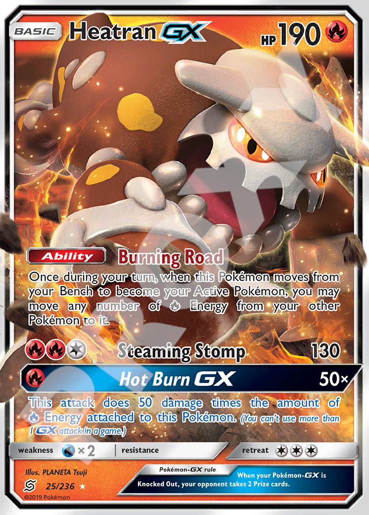 Heatran GX 25 – Hidden Fates | The Proxy Lab