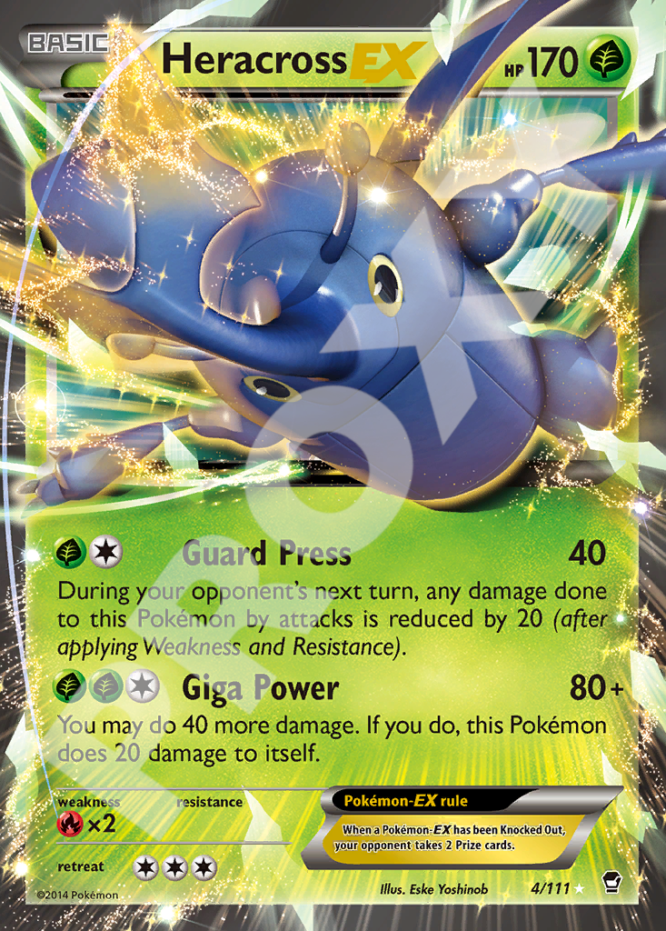 Heracross EX 007 – Furious Fists | The Proxy Lab