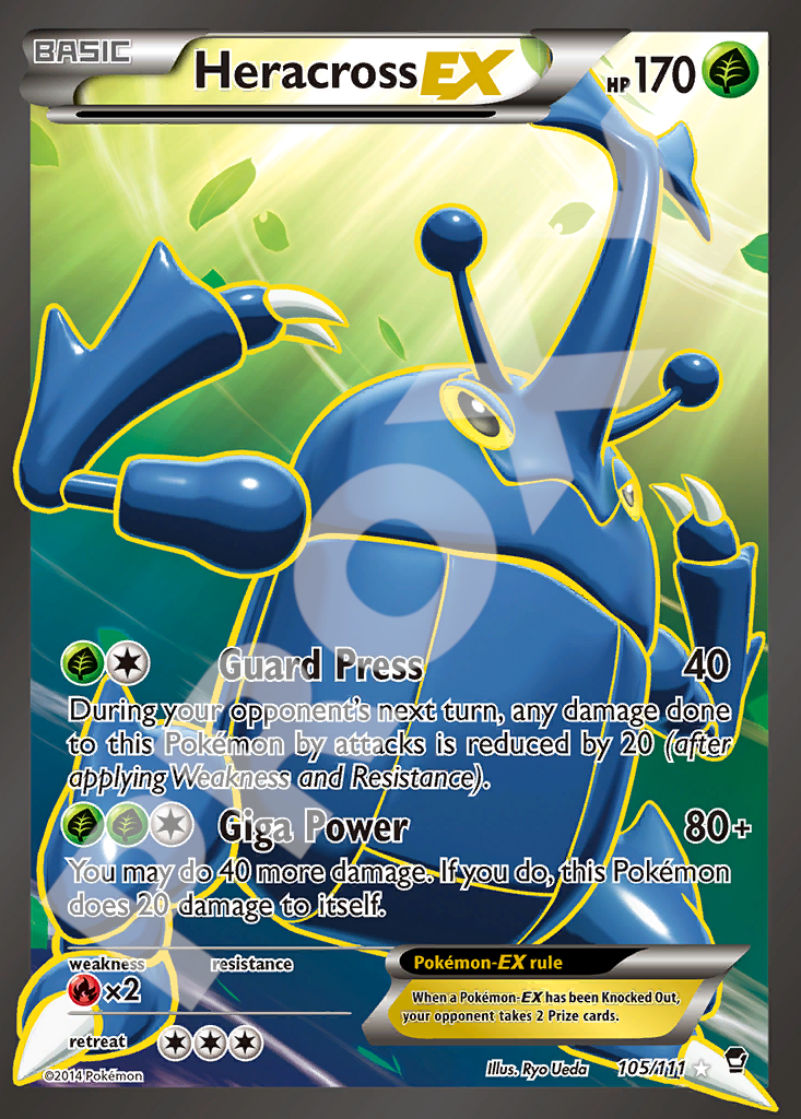 Heracross EX 105 – Furious Fists | The Proxy Lab
