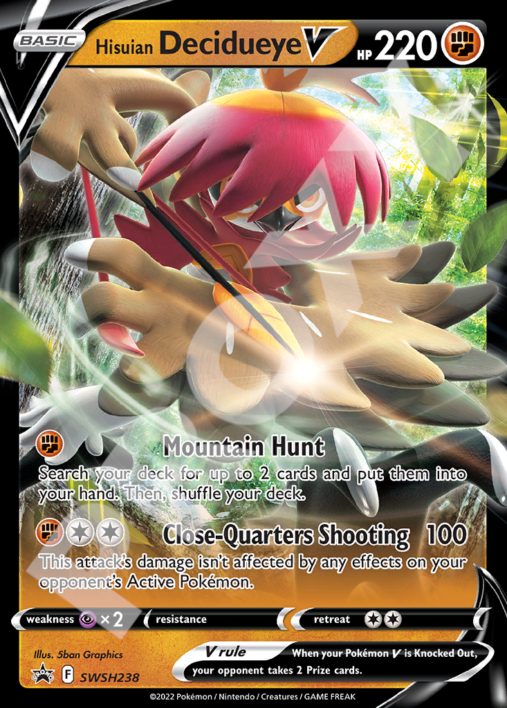 Hisuian Decidueye V SWSH238 – Promos | The Proxy Lab