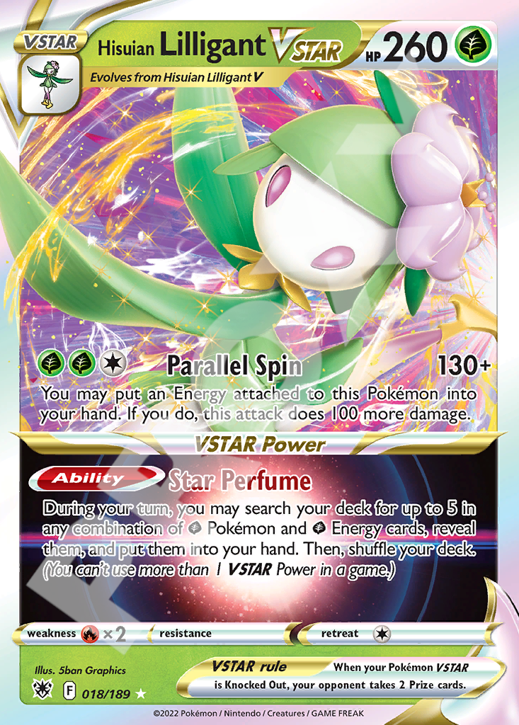 Hisuian Lilligant VSTAR 018 – Astral Radiance | The Proxy Lab