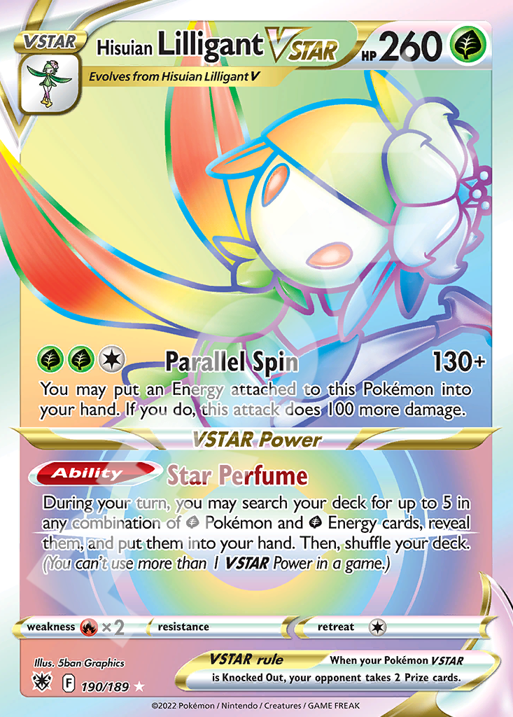 Hisuian Lilligant VSTAR 190 – Astral Radiance | The Proxy Lab