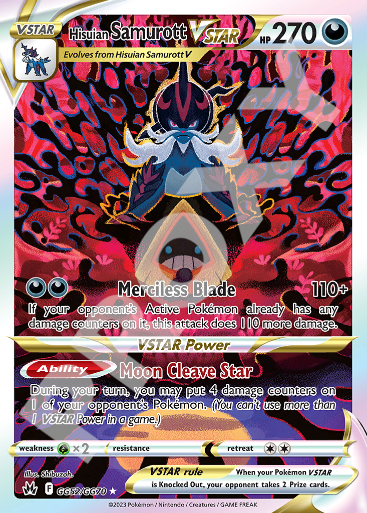 Hisuian Samurott VSTAR 052 – Crown Zenith | The Proxy Lab