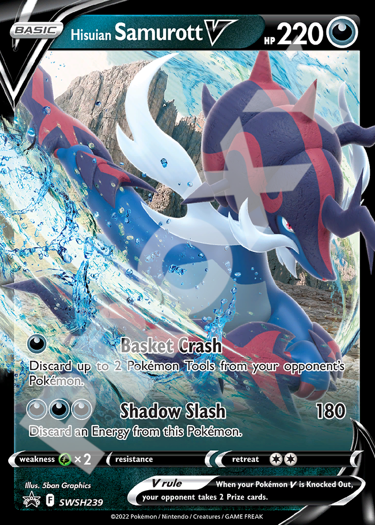 Hisuian Samurott V SWSH239 – Promos | The Proxy Lab