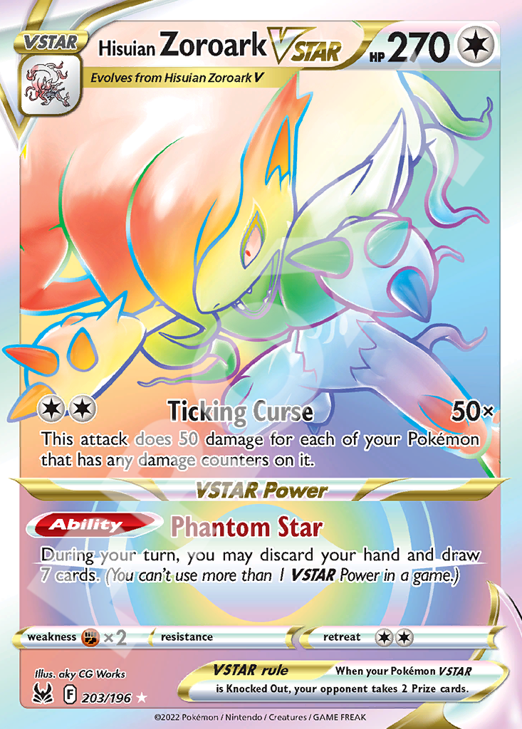 Hisuian Zoroark VSTAR 203 – Lost Origin | The Proxy Lab