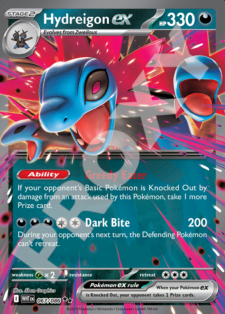 Hydreigon ex 067 –  White Flare | The Proxy Lab