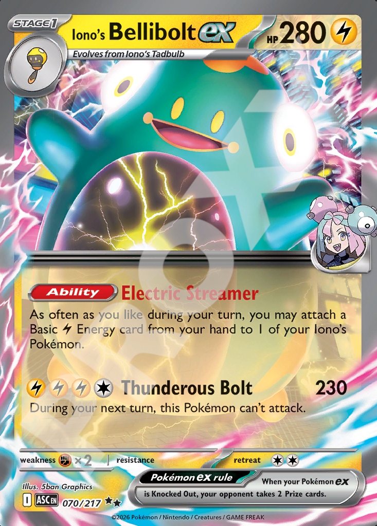 Ionos Bellibolt ex 070 – Ascended Heroes | The Proxy Lab