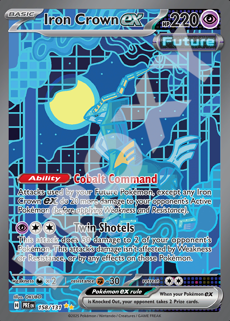 Iron Crown EX 158 – Prismatic Evolutions | The Proxy Lab