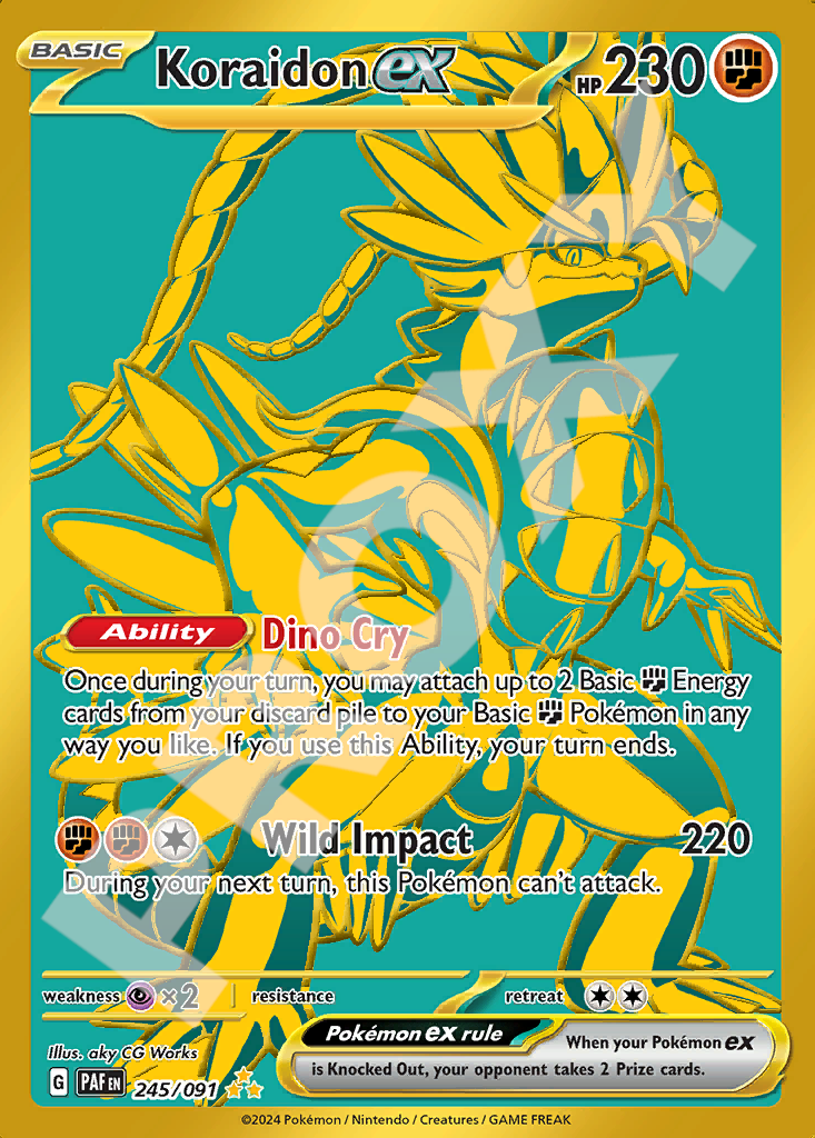 Koraidon EX 245 – Paldean Fates | The Proxy Lab
