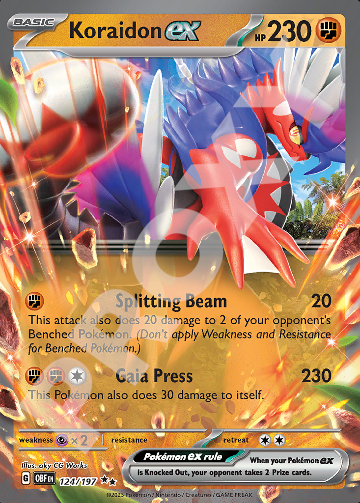 Koraidon ex 124 – Obsidian Flames | The Proxy Lab