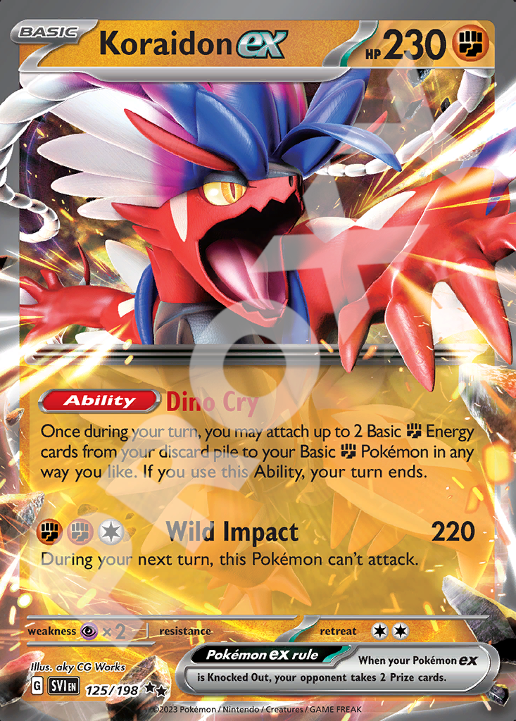 Koraidon ex 125 – Scarlet & Violet | The Proxy Lab