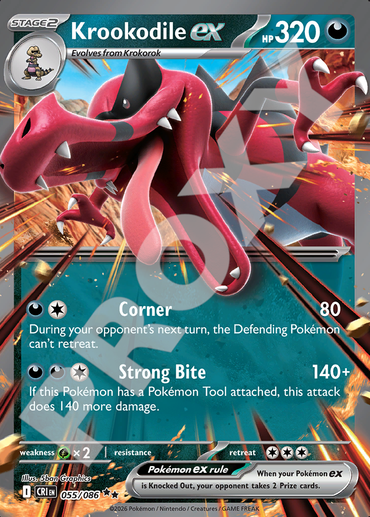 Krookodile ex 055 – Chaos Rising | The Proxy Lab