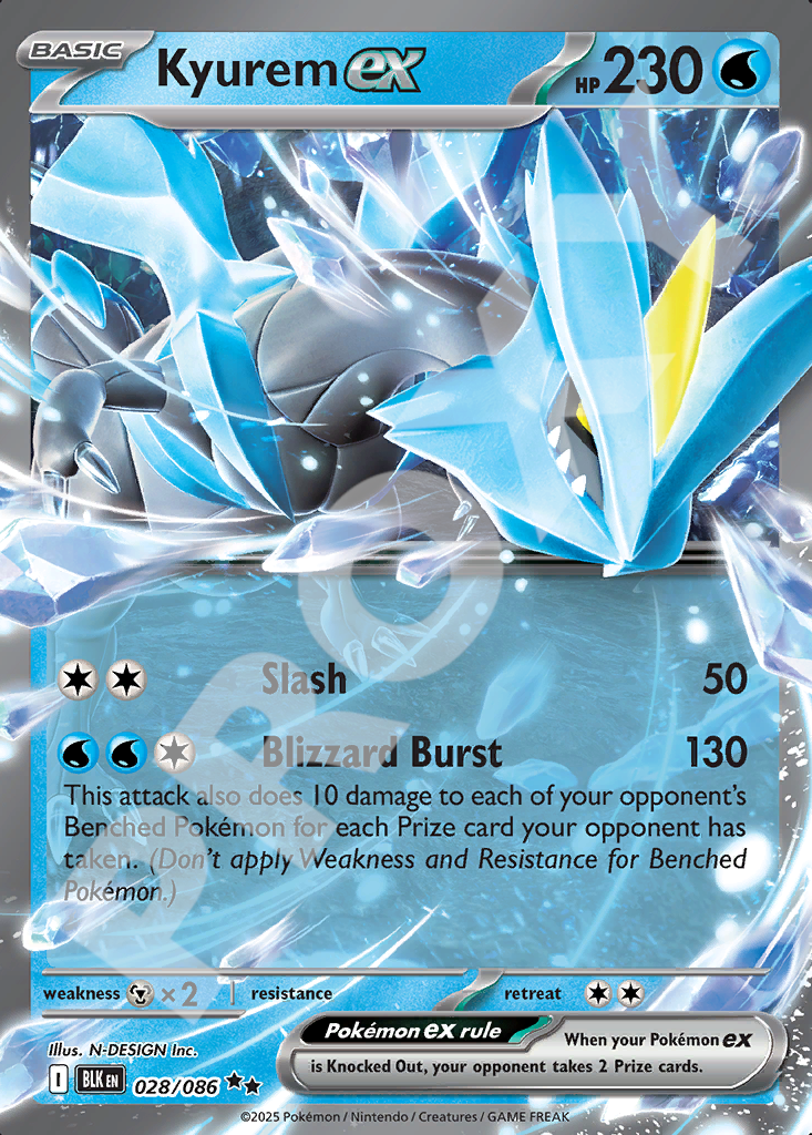 Kyurem EX 028 – Black Bolt | The Proxy Lab