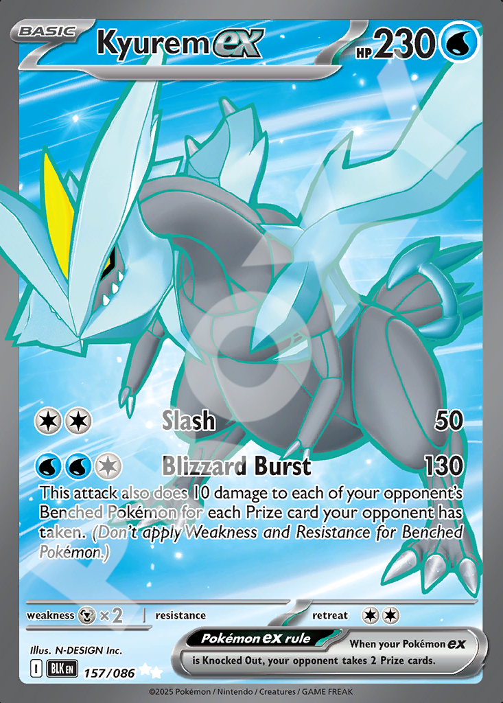 Kyurem EX 157 – Black Bolt | The Proxy Lab