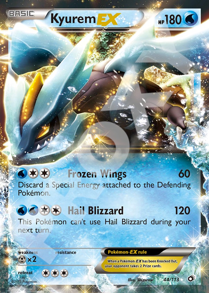 Kyurem EX 44 – Legendary Treasures | The Proxy Lab