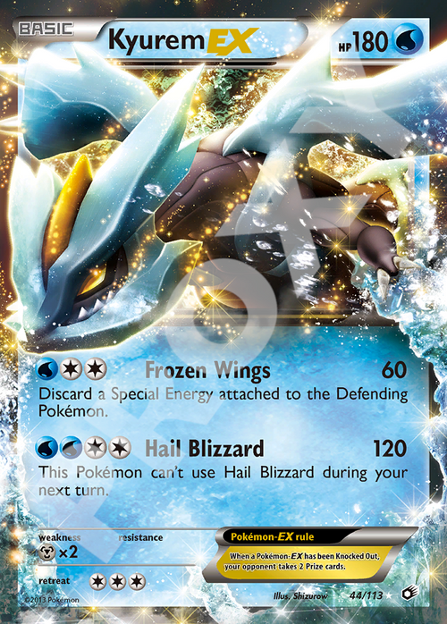 Kyurem EX 44 – Legendary Treasures | The Proxy Lab