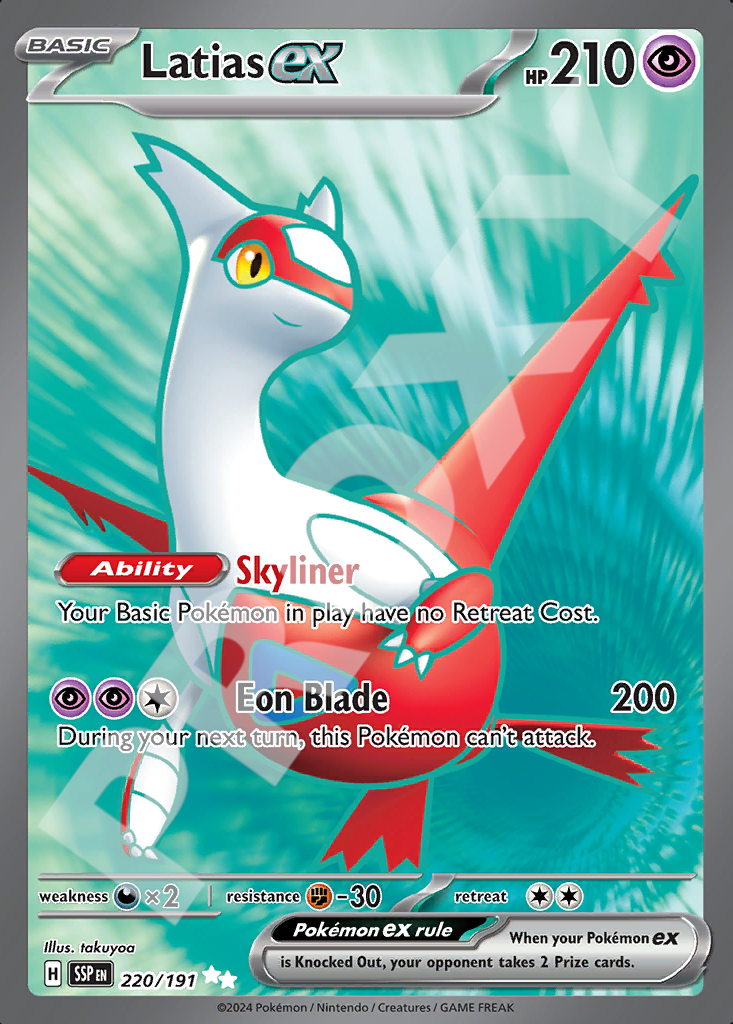Latias EX 220 – Surging Sparks | The Proxy Lab