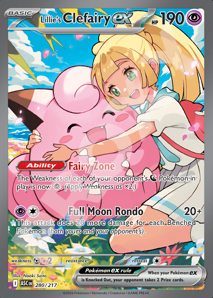 Lillies Clefairy EX 280 – Ascended Heroes | The Proxy Lab