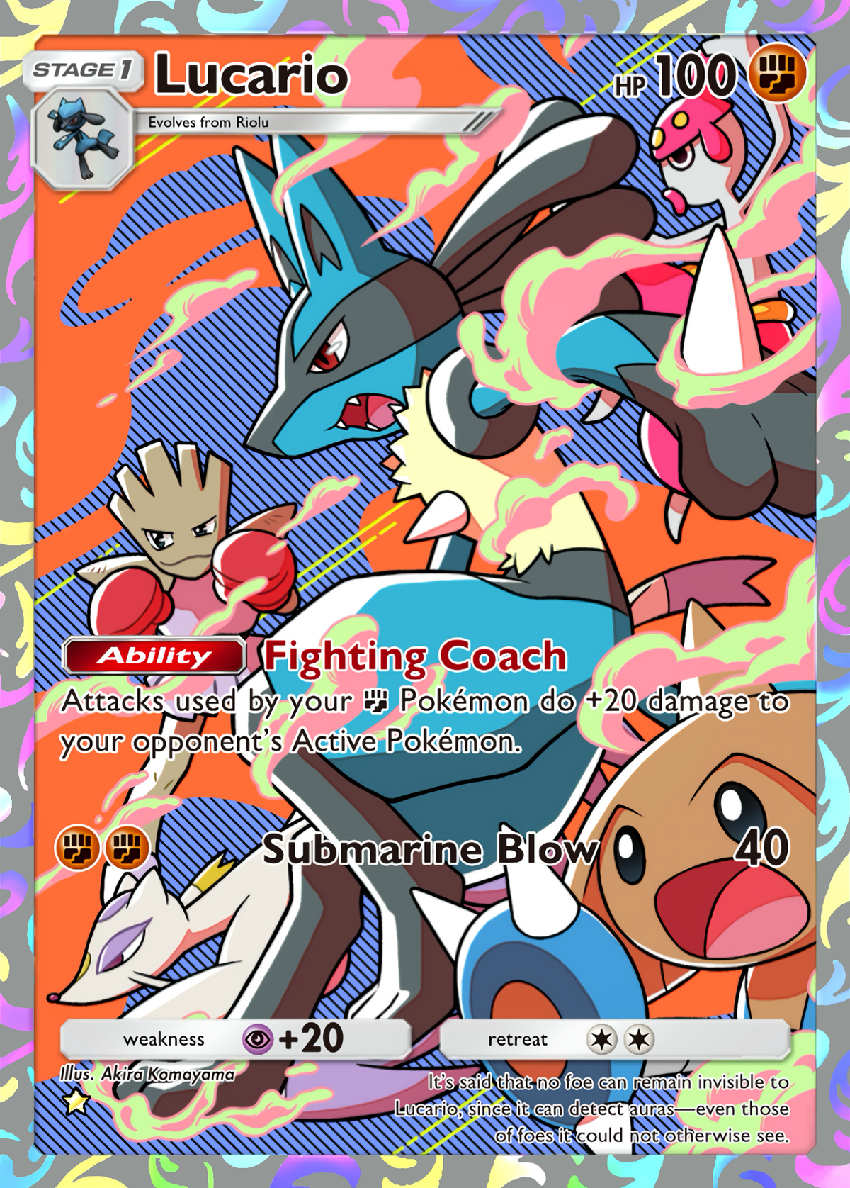 Pocket Proxies | Space-Time Smackdown Lucario Illustration