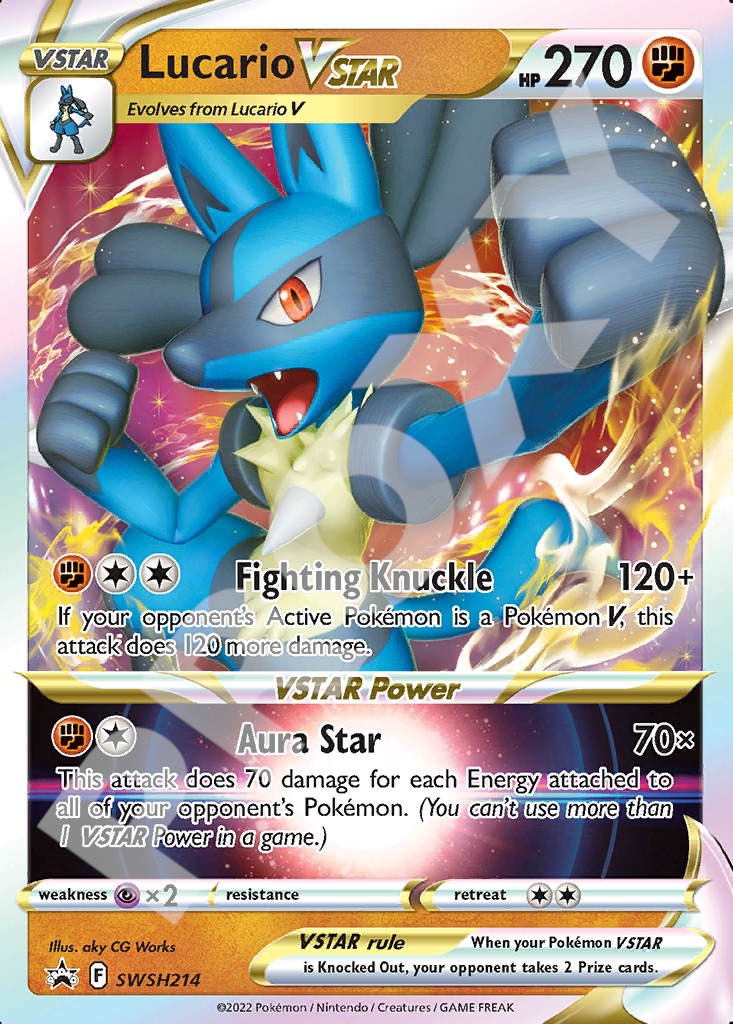 Lucario VSTAR SVSH214 – Promos | The Proxy Lab