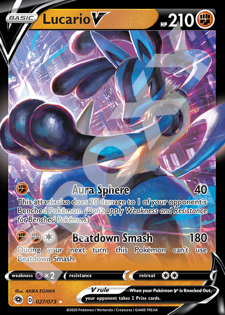 Lucario V 027 – Champion's Path | The Proxy Lab