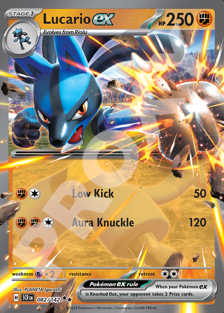Lucario ex 082 – Stellar Crown | The Proxy Lab