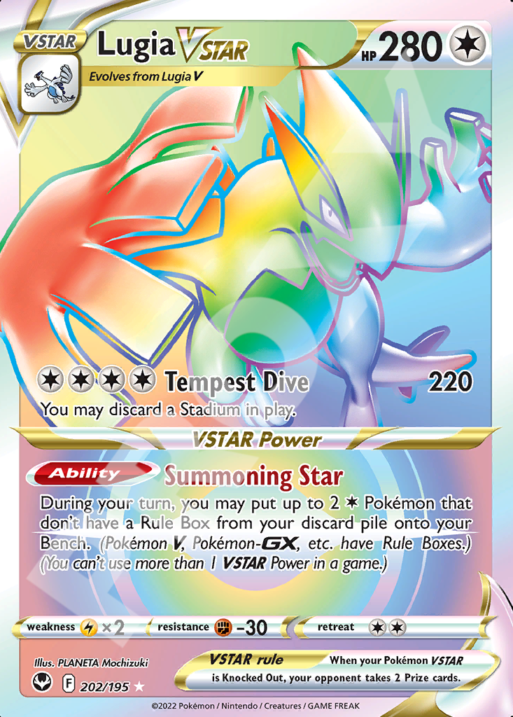 Lugia VSTAR 202 – Silver Tempest | The Proxy Lab