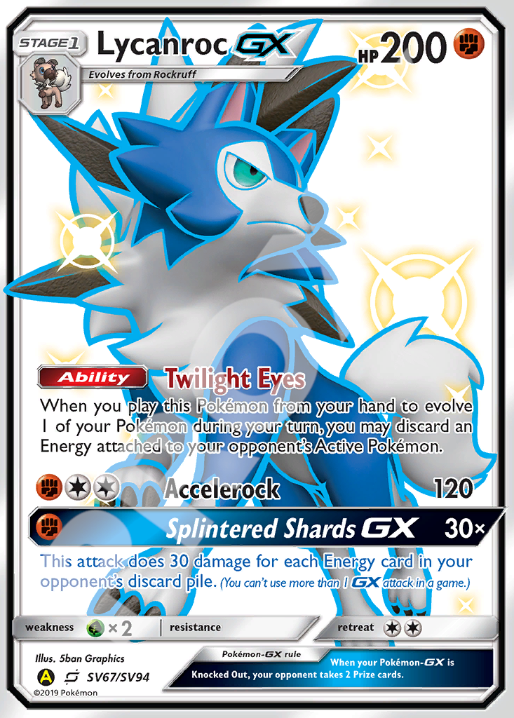 Lycanroc GX SV67 – Hidden Fates | The Proxy Lab