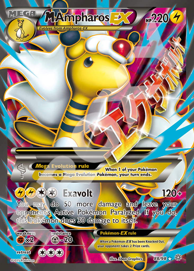 M Ampharos EX 88 – Break Through | The Proxy Lab