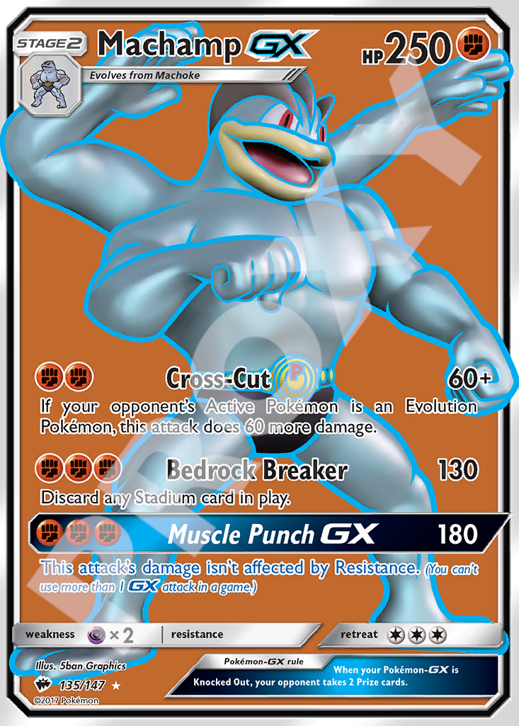Machamp GX 135 – Burning Shadows | The Proxy Lab