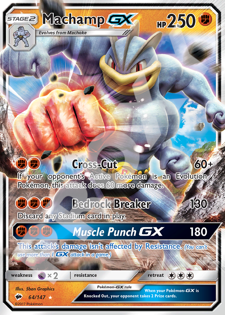 Machamp GX 64 – Burning Shadows | The Proxy Lab