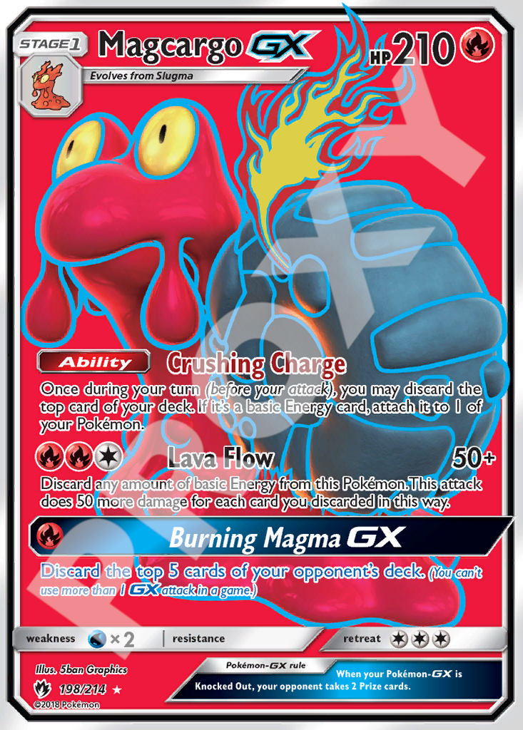 Magcargo GX 198 – Lost Thunder | The Proxy Lab