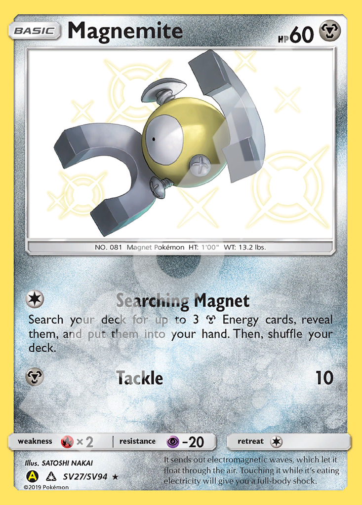 Magnemite SV27S096 – Hidden Fates | The Proxy Lab