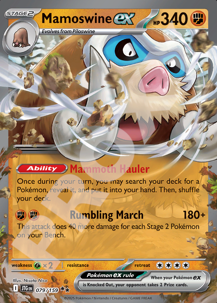 Mamoswine EX 079 – Journey Together | The Proxy Lab