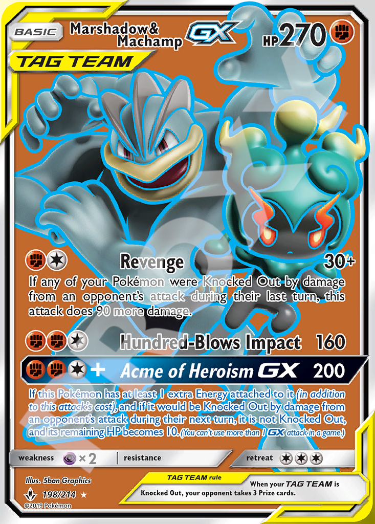 Marshshadow& Machamp GX 198 – Unbroken Bonds | The Proxy Lab