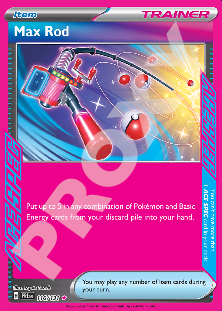 Max Rod M6 – Prismatic Evolutions | The Proxy Lab