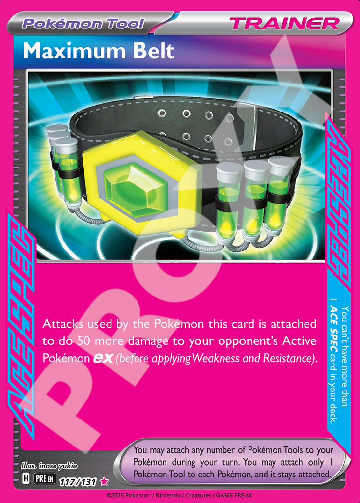 Maximum Belt 17 – Prismatic Evolutions | The Proxy Lab