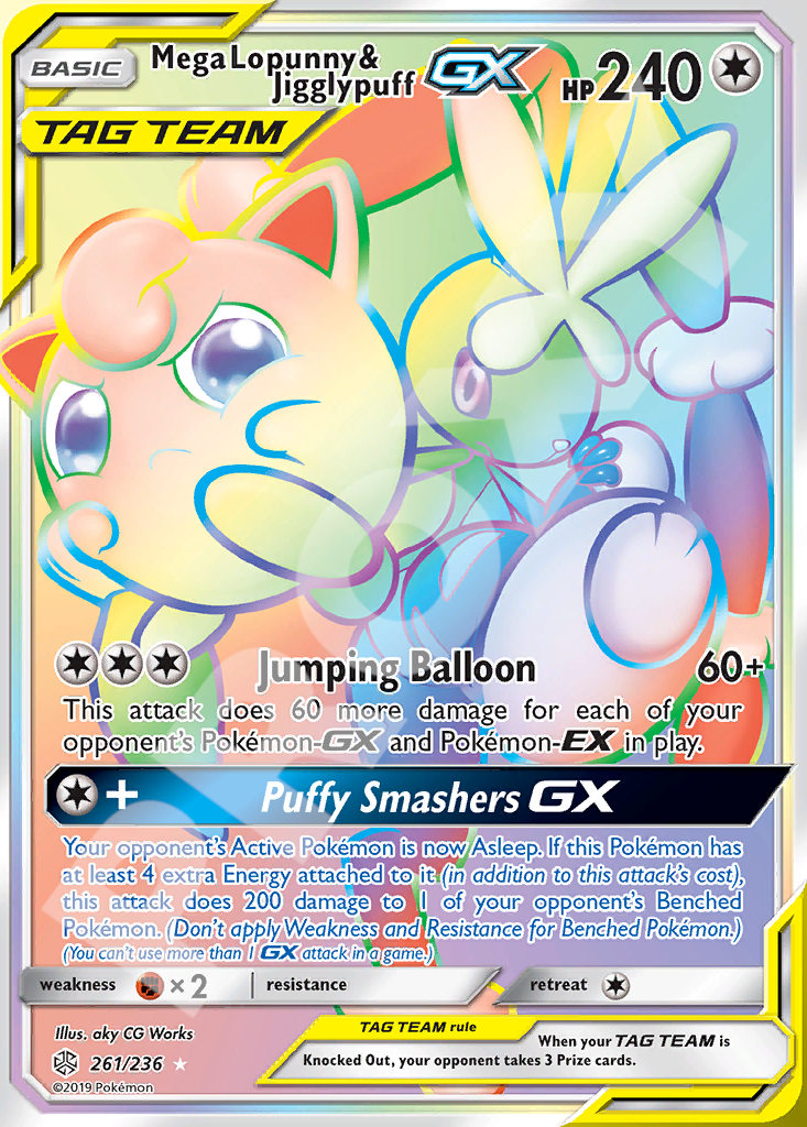 MegaLopunny&Jigglypuff GX 261 – Hidden Fates | The Proxy Lab