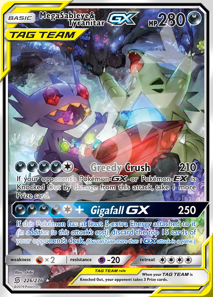 MegaSableye&Iyrantitar GX 226 – Hidden Fates | The Proxy Lab
