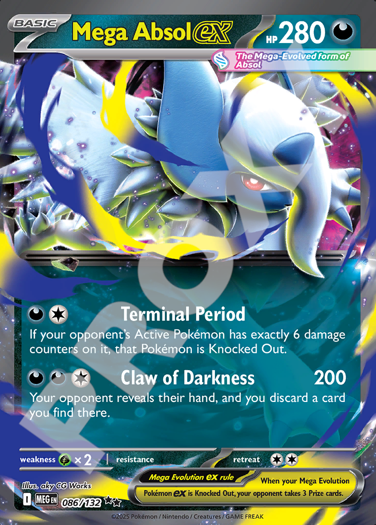 Mega Absol EX 086 – Mega Evolution | The Proxy Lab