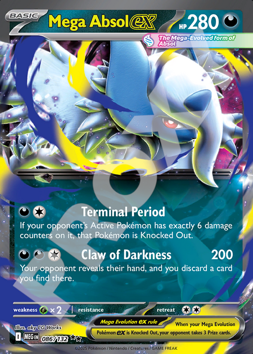 Mega Absol EX 086 – Mega Evolution | The Proxy Lab