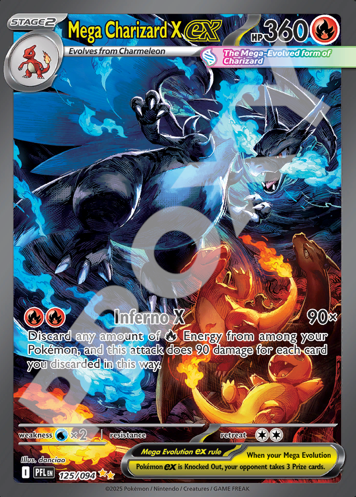 Mega Charizard X EX 125 – Phantasmal Flames | The Proxy Lab
