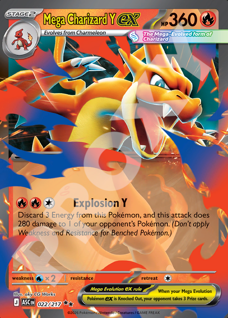 Mega Charizard Y EX 022 – Ascended Heroes | The Proxy Lab