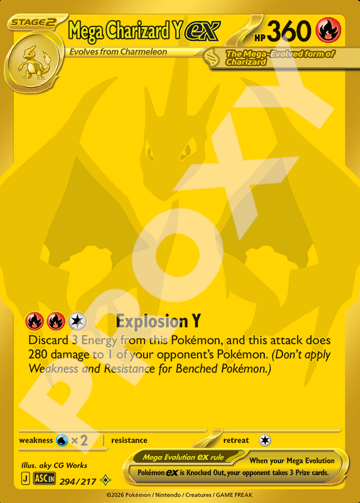 Mega Charizard Y EX 294 – Ascended Heroes | The Proxy Lab