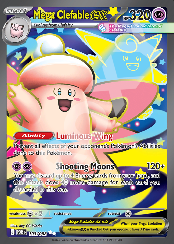 Mega Clefable EX 103 – Perfect Order | The Proxy Lab