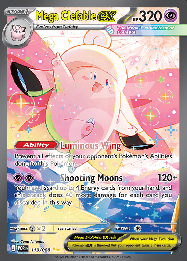 Mega Clefable EX 119 – Perfect Order | The Proxy Lab